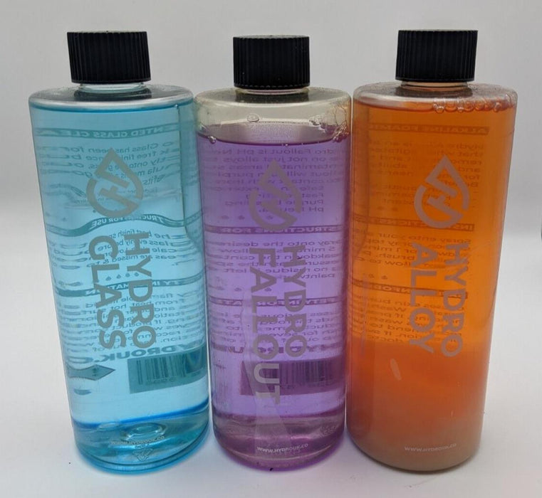 Hydro Car Care 500ml x FALLOUT/ALLOY/GLASS