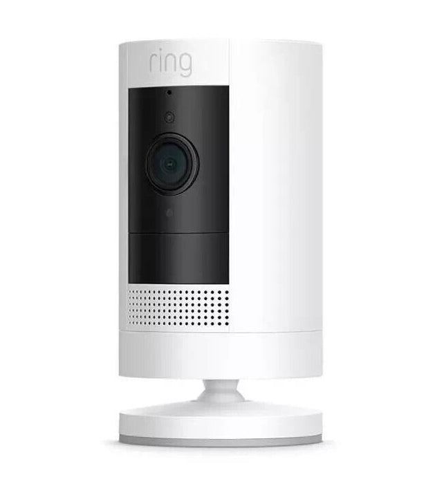 Ring Stick Up Cam | Battery | HD Outdoor Wireless Camera System | White