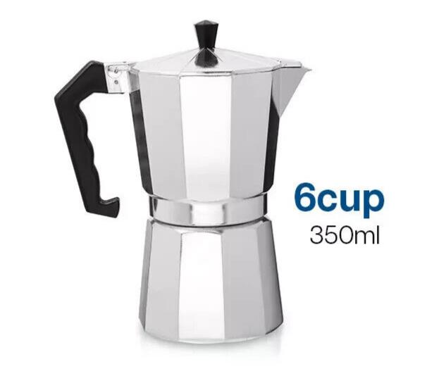 Espresso Stove Top Coffee Maker 6 Cups Aluminium Percolator Pot