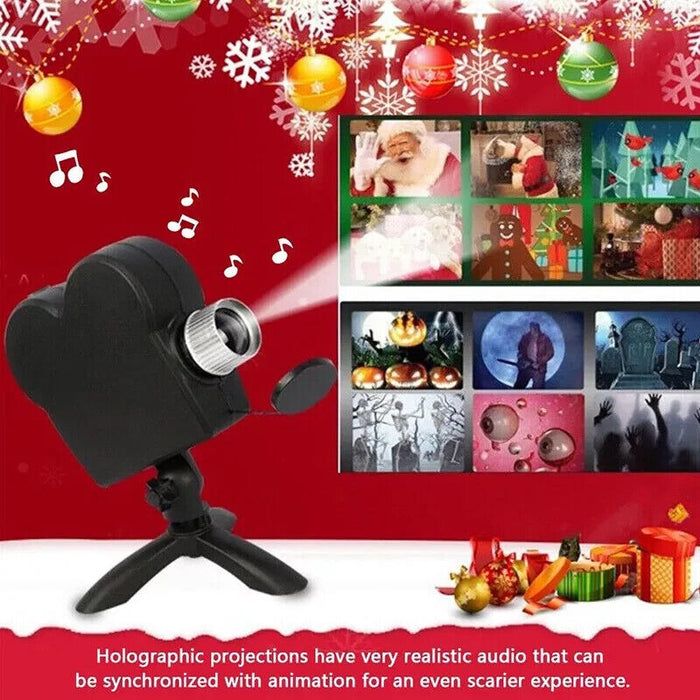 Window Wonderland Projector Halloween Christmas Holographic Projection Xmas Home