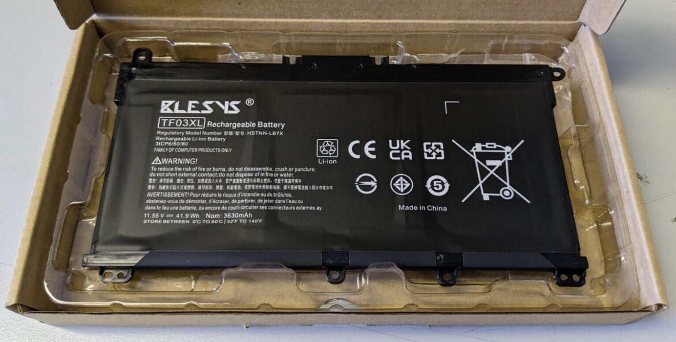 HT03XL - Replacement Laptop Battery for HP Pavilion 15-DA0002DX 15-CS3073CL