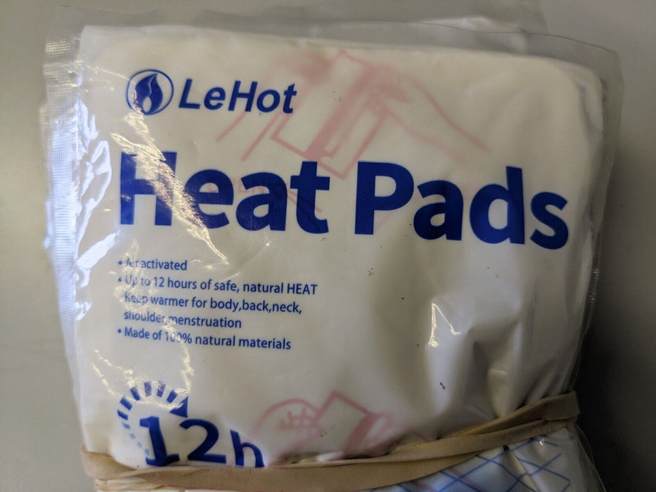 12x LeHot Heat Pads up to 12hrs of Heat - Air Activated - Expired 2021
