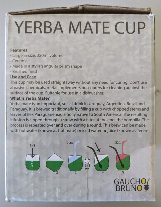 Yerba Mate Ceramic Cup Gourd YerBee Cristal - 350 ml