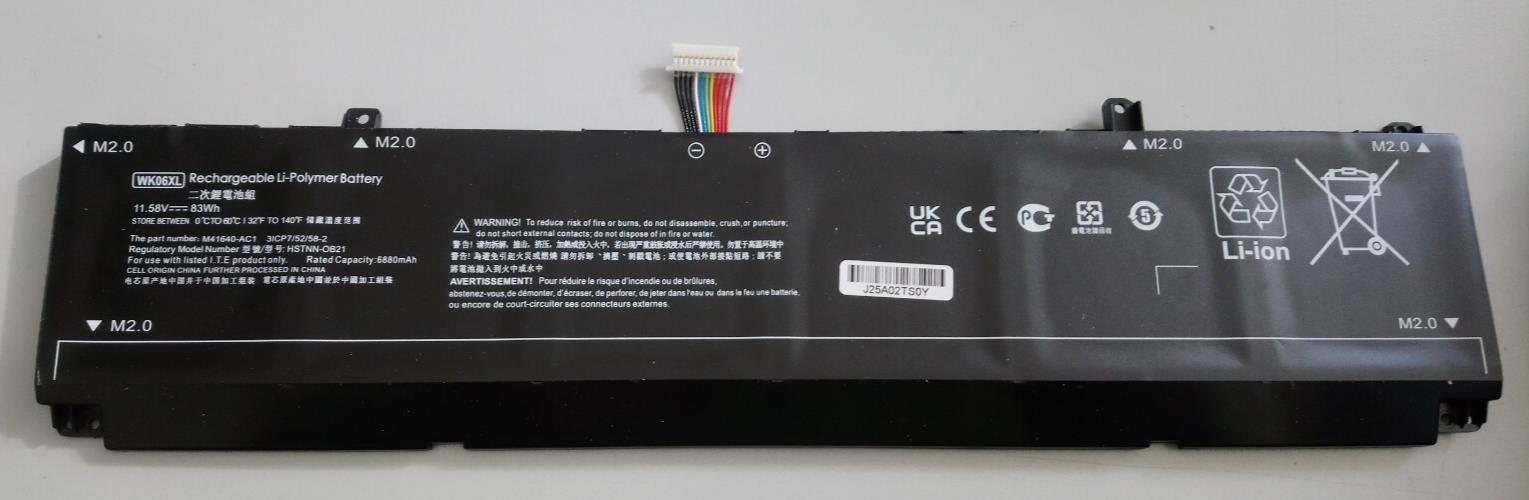 WK06XL battery for HP OMEN 16-b 16-c 16-k 16-n 16-wf 17-ck 16-b0000 (6800mAh)