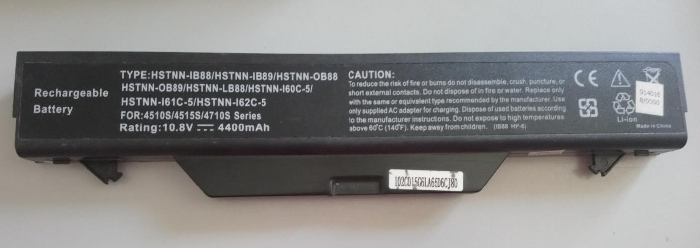 LI-ION BLACK BATTERY (4400mAh) for HP Probook replaces HSTNN-IB88, HSTNN-IB89