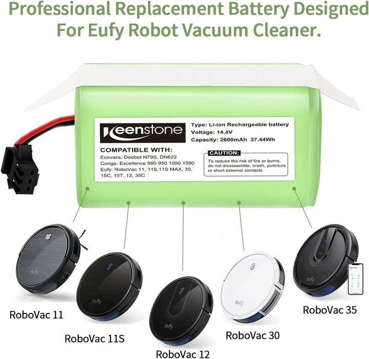 Replacement Battery for Ecovacs Deebot N79 N79S DN622, 14.4V 2600mAh-new