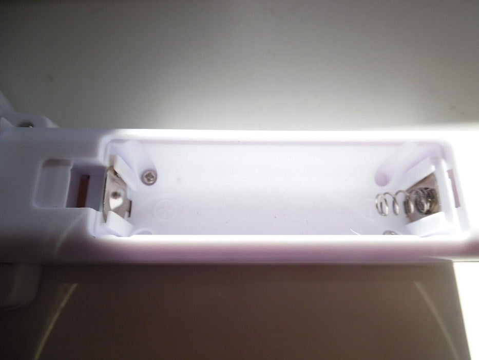 White Handheld battery operated Fan