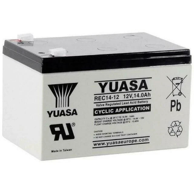 Yuasa REC14-12 Mobility / Golf Battery 12V 14Ah - Uprated 12V 12Ah YPC14-12 USED
