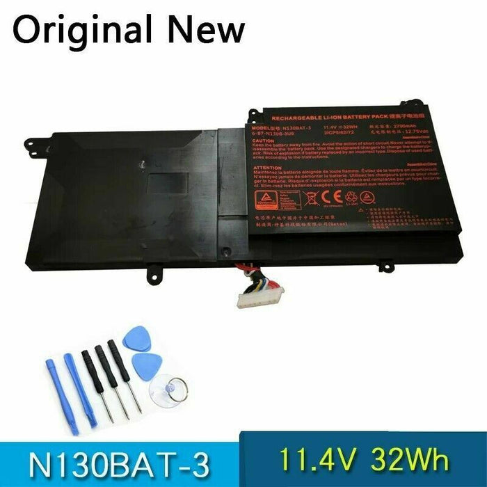 Genuine N130BAT-3 Battery for Clevo N130BU Sager NP3130 6-87-N130S-3U9A 31A00