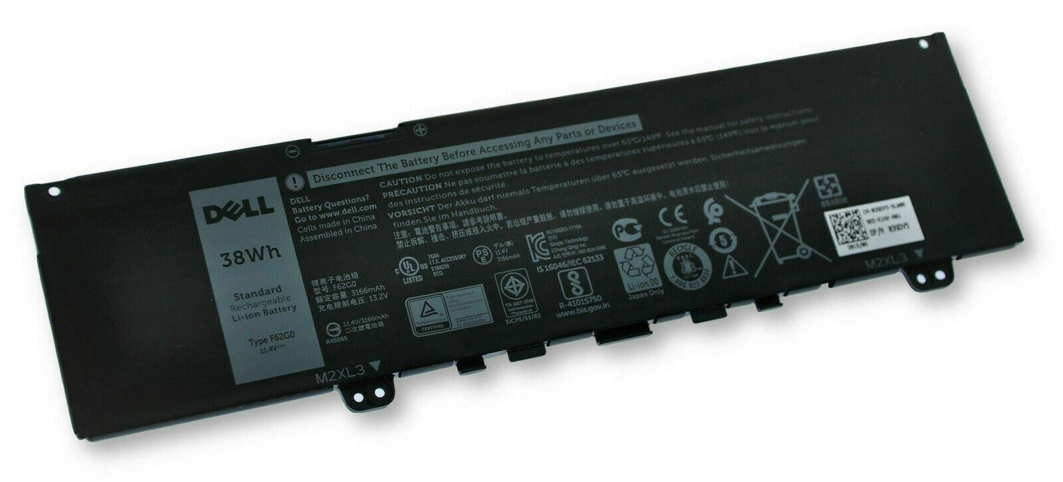 Dell Inspiron 13 5370 7370 7373 2-in-1 7386 3-Cell 38Wh Battery F62G0 39DY5