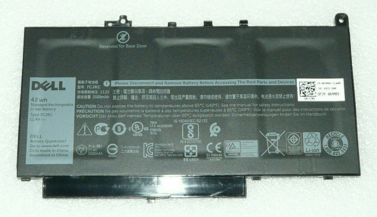 NEW GENUINE DELL LATITUDE E7270 E7470 BATTERY 42WH 7CJRC KNM09 PDNM2 579TY