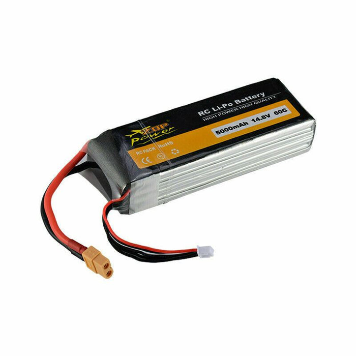 ZOP Power 14.8V 5000mAh 60C 4S Lipo Battery XT60 Plug For RC Quadcopter Car