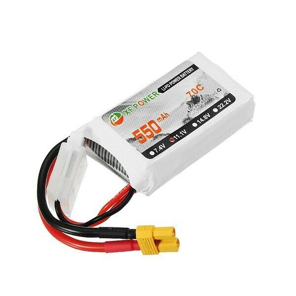 XF Power 11.1V 550mAh 3S 70C Lipo Battery XT30 Plug