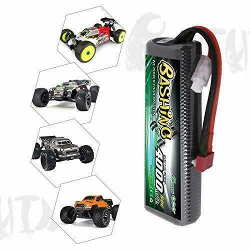 Gens ace 2S Lipo Battery 4000mAh 7.4V 50C Bashing Series HardCase 8 # Car Lipo