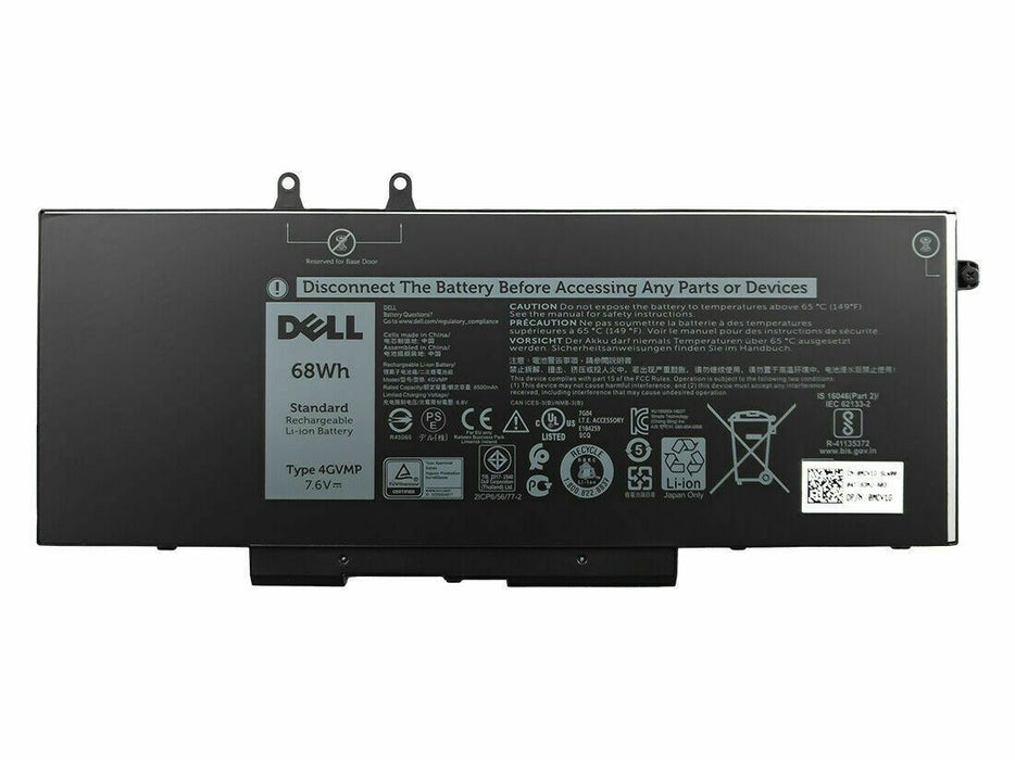 NEW DELL LATITUDE 5400 5500 PRECISION 3540 BATTERY 68WH 4GVMP C5GV2 -Genuine