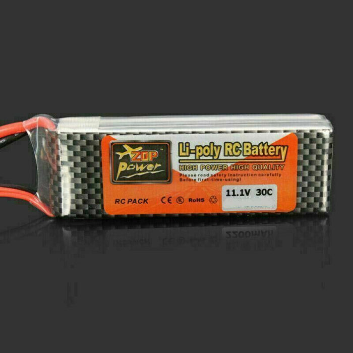 ZOP Power 3S 11.1V 2800mAh 30C Lipo Battery T Plug For RC Quadcopter 1 Unit