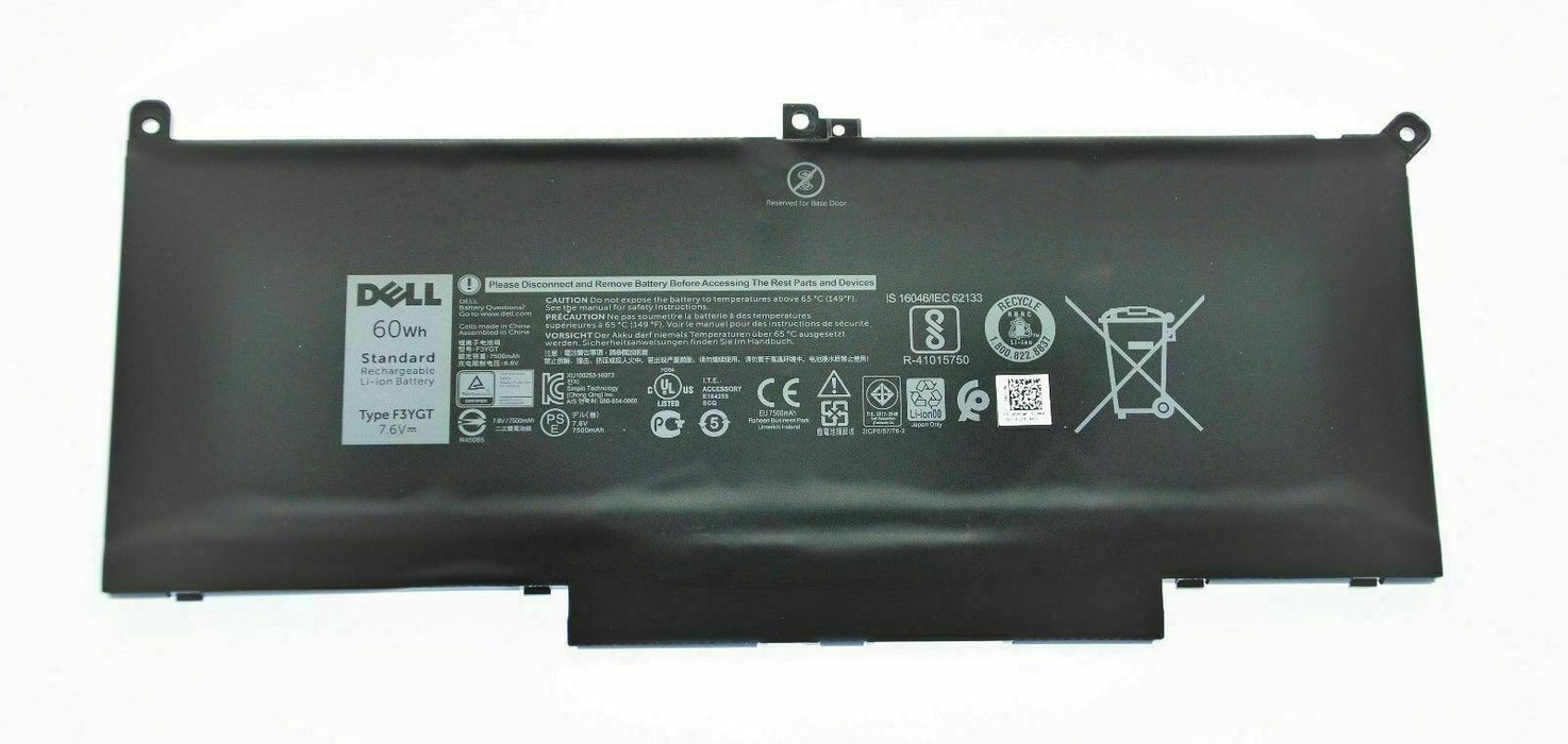 Dell Latitude 7280 7380 7480 7490 60WHr Original Battery DM3WC F3YGT 453-BBCF
