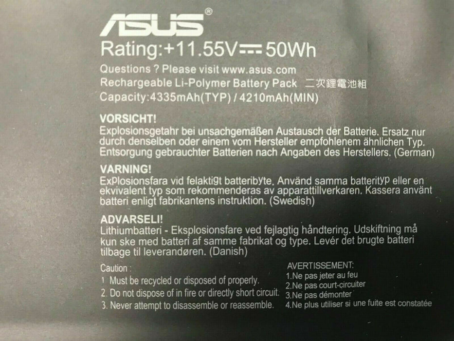 GENUINE ASUS ZENBOOK 14 UX430U UX430 battery C31N1620 3ICP5/70/81 11.55V 50Wh