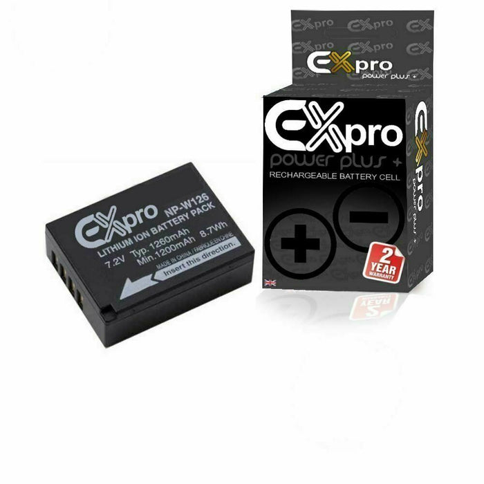 Ex-Pro Replacement Battery NP-W126 NPW126 for Fuji FinePix Cameras  Fuji xt-20