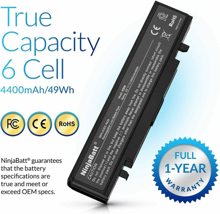 NinjaBatt Battery for Samsung AA-PB9NC6B RV510 R519 R780 RV511 RV520 AA-PB9NS6B