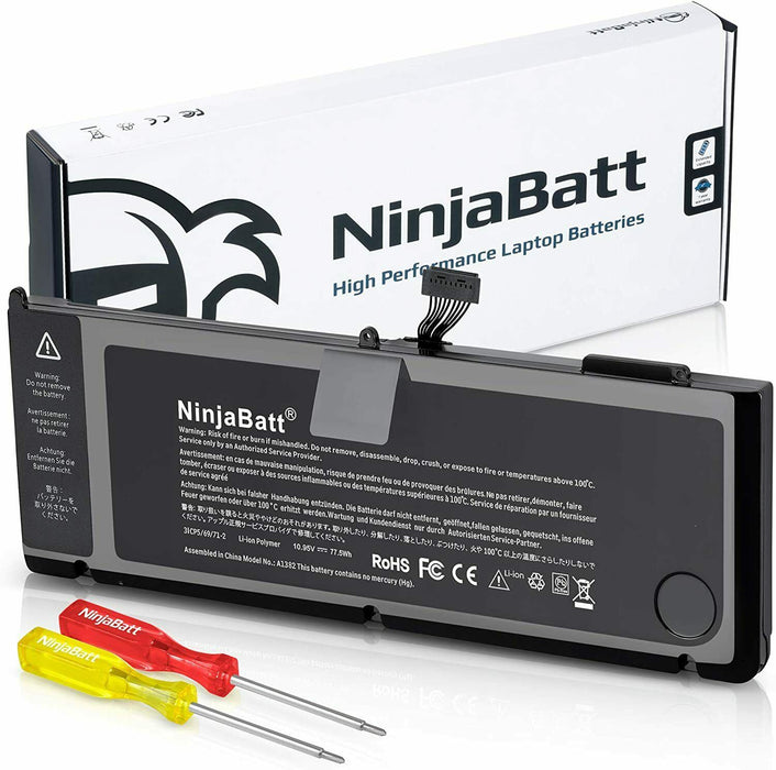NinjaBatt Battery A1286 A1382 for Apple MacBook Pro 15" Early/Late 2011 2012