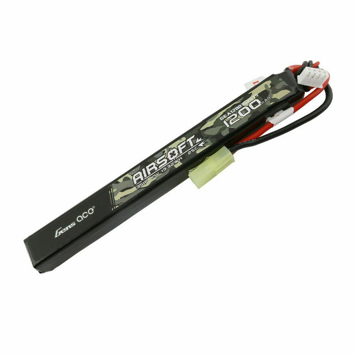 Gens Ace 25C 1200mAh 3S 11.1V Slim Airsoft Battery With Tamiya Plug