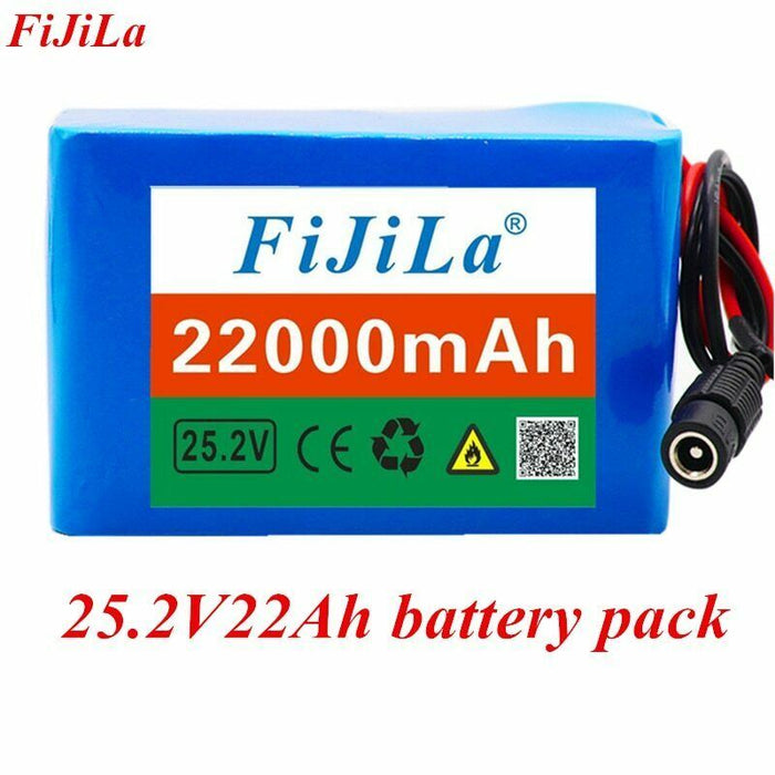 6s4p 24V 22Ah Battery Lithium Battery 25.2v 22000mAh Electric Bicycle