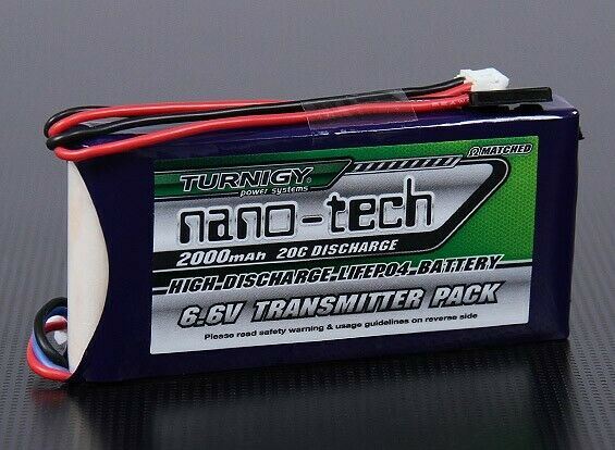 Turnigy nano-tech 2000mAh 2S1P 20~40C 6.6v LiFePo4 Battery