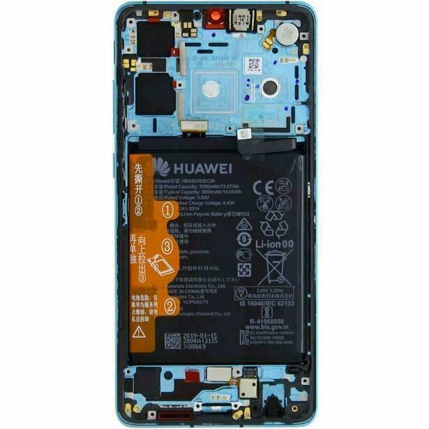 Genuine Huawei P30 Replacement Screen LCD Incl. Battery (Aurora Blue) 02352NLN