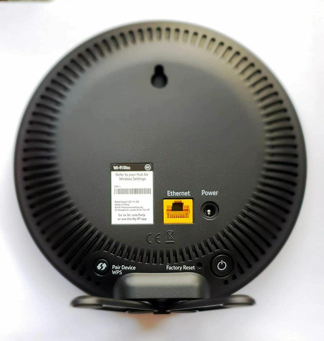 BT Wifi Disc - Black Wi-Fi Extender Booster for Smart Hub 2