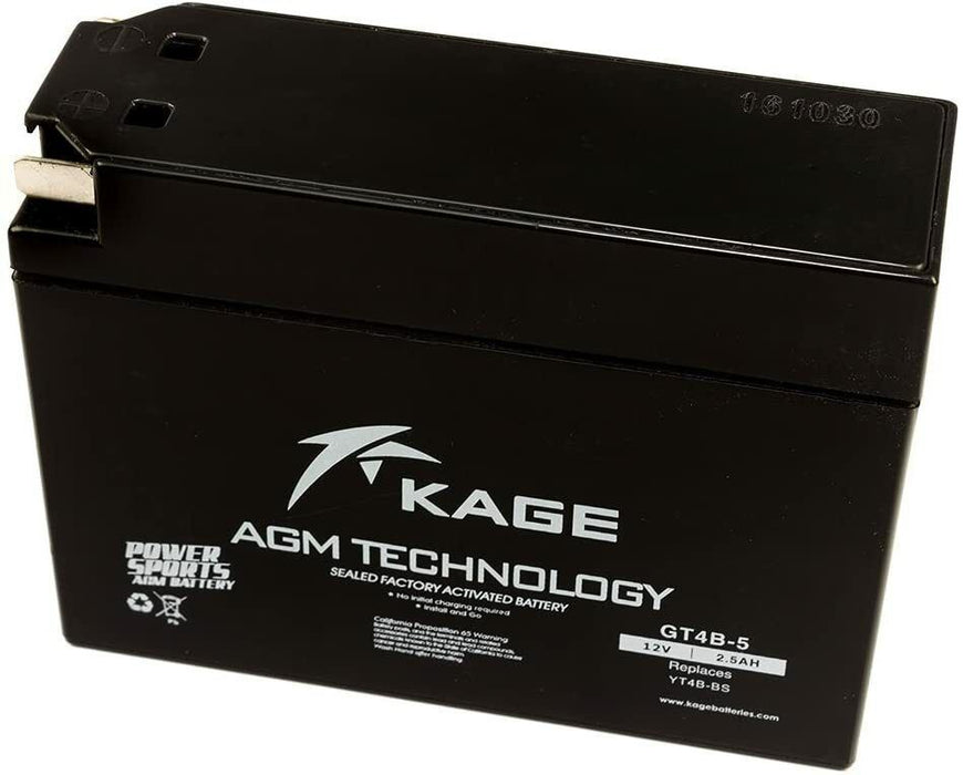 Gel Battery Kage YT4B BS for Suzuki Yamaha GT9B-4 9Ah 12 V