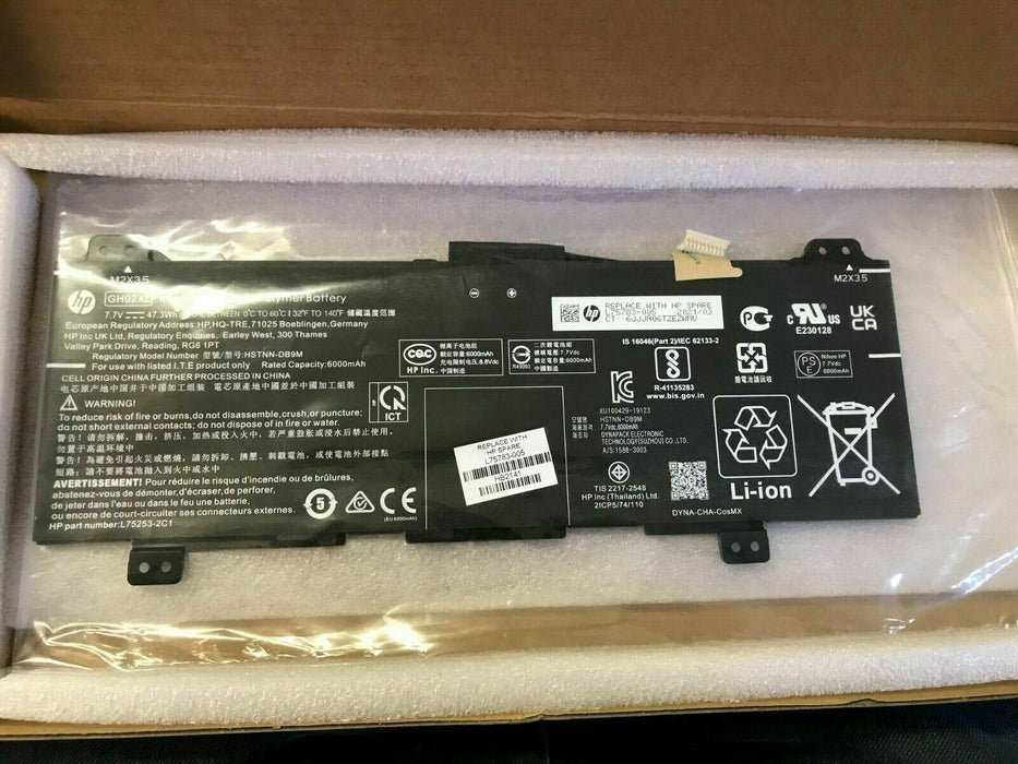 NEW Genuine HP GH02XL L75783-005 BATTERY CHROMEBOOK VARIOUS MODELS (INC VAT)