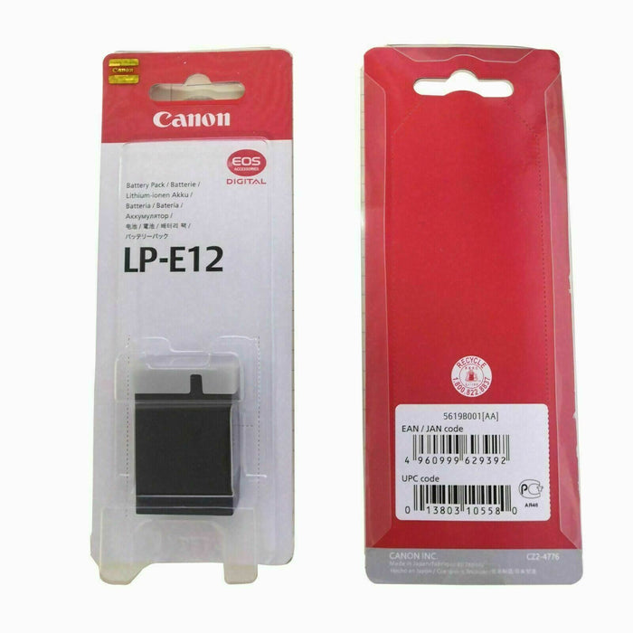 Genuine Original CANON LP-E12 Battery EOS M M2 M10 M50 100D Rebel SL1