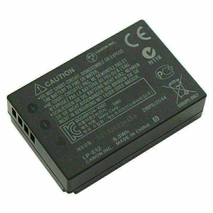 Genuine Original CANON LP-E12 Battery EOS M M2 M10 M50 100D Rebel SL1