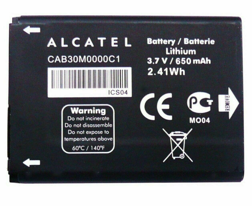 Genuine Original Alcatel Battery CAB30M0000C1 3.7V for Alcatel 335D 206D 383A