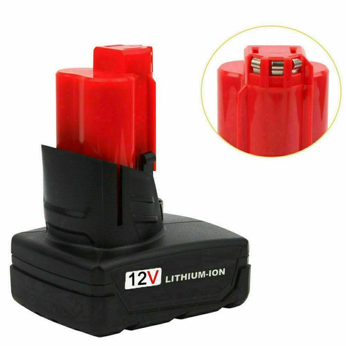 6AH For Milwaukee M12B6 LITHIUM ION XC 6.0 High Capacity Battery 12 V Drill Tool