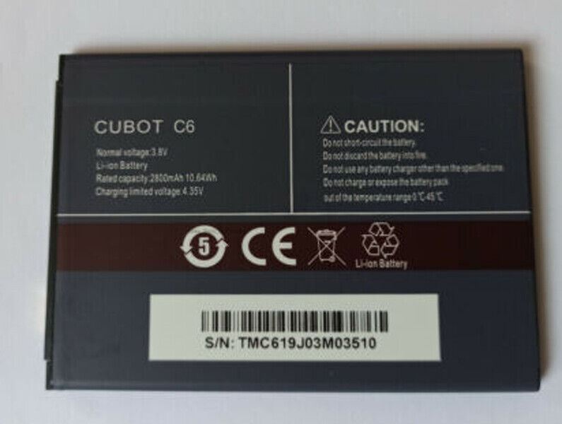 CUBOT C6 Battery - 2800 MAH - Original Shipping From