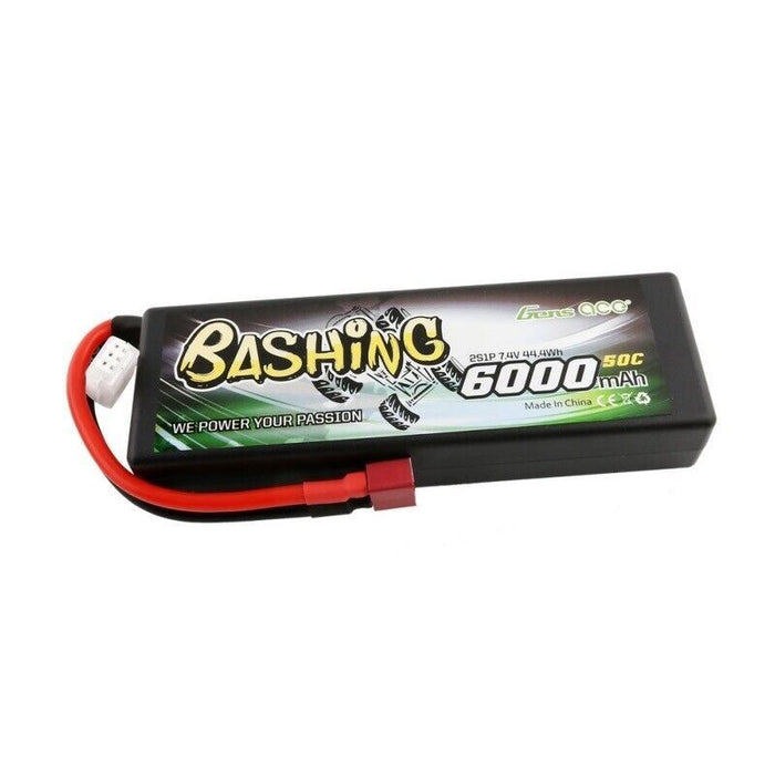Gens Ace 2S 7.4v 6000 mAh Lipo Battery With Deans Plug GE3-6000-2D