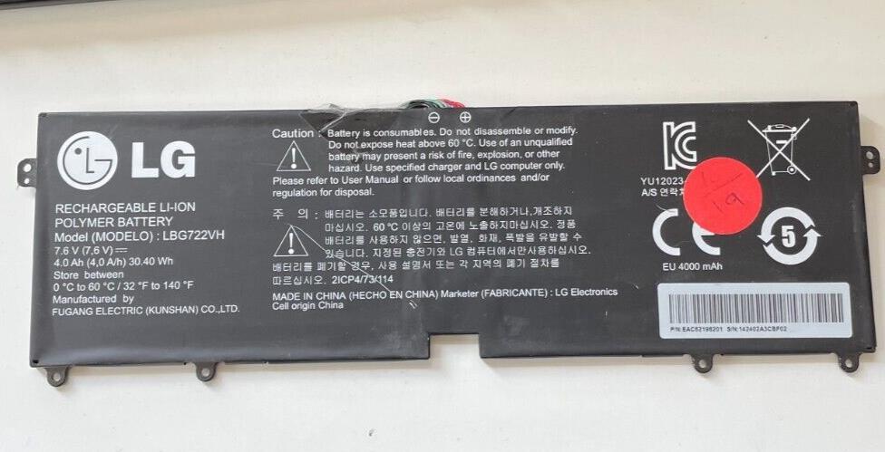New Genuine LG Battery LBG722VH 13Z940 14Z950 14Z960 15Z960 15Z975 LBG722VH