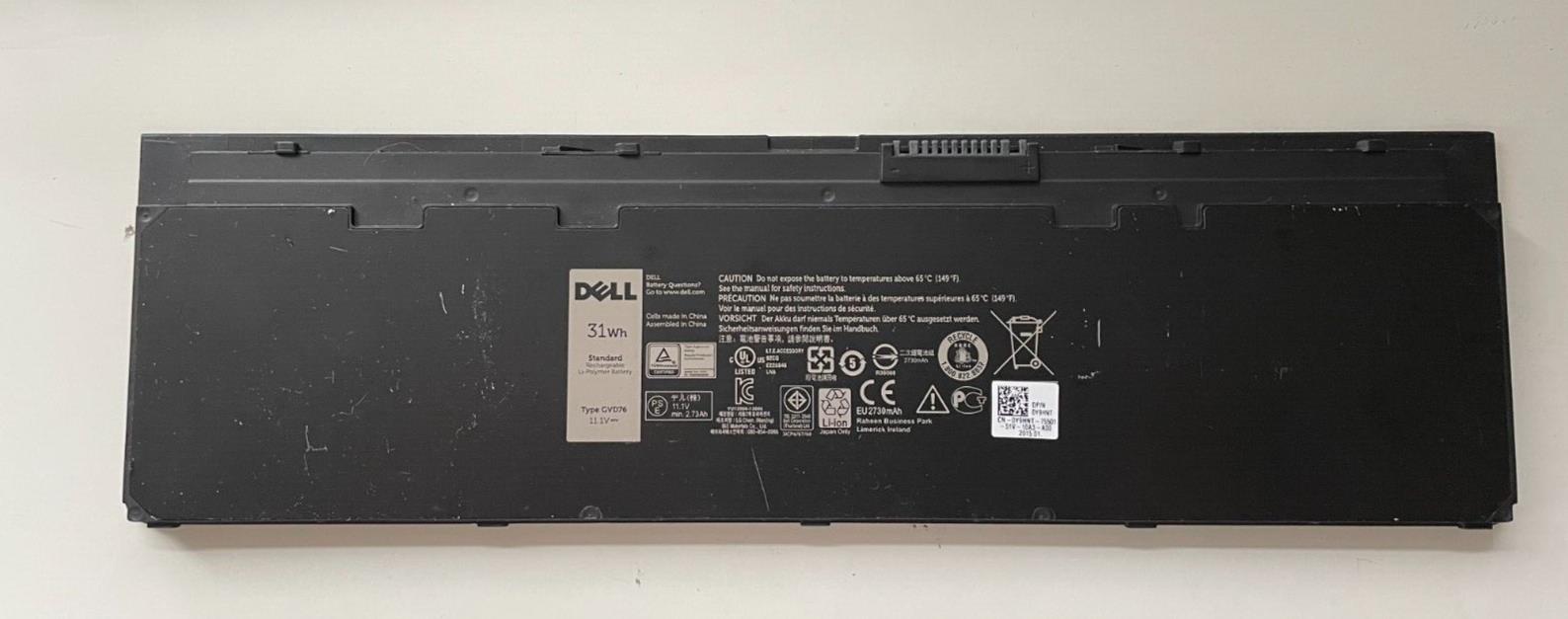 Genuine Dell GVD76 3 Cell 2790mAh Laptop Battery for Latitude E7240