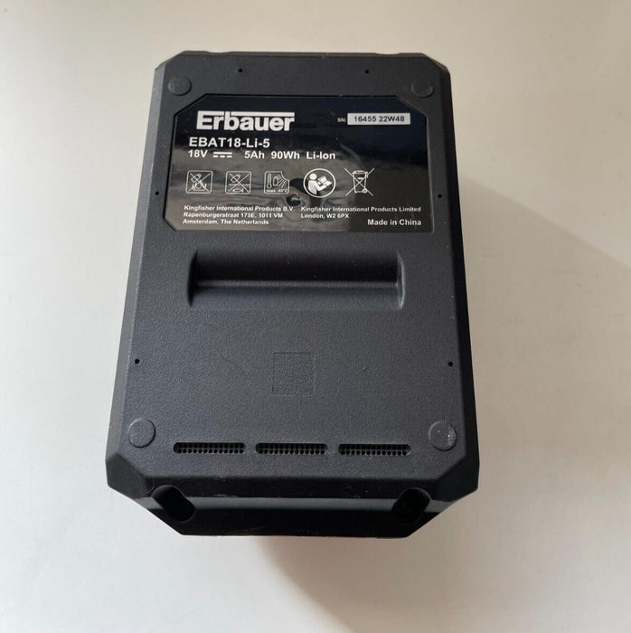 Erbauer EBAT18-Li-5 18V 5.0Ah Li-Ion EXT Battery - Original Erbauer New