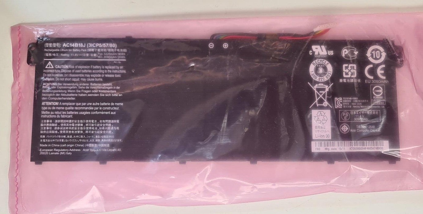 Genuine Acer Battery E5 ES1 E3-111 E3-721 E5-771 E5-771 ES1-311 ES1-711 AC14B18J