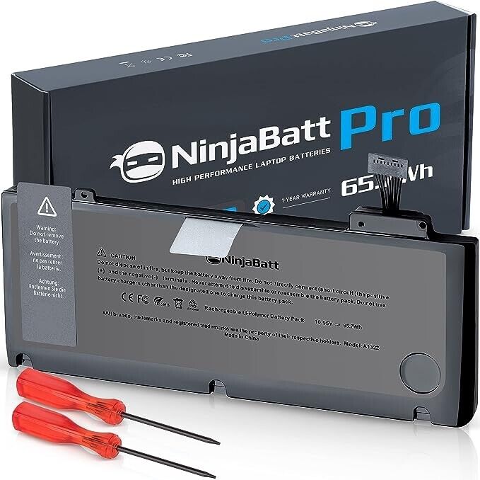 NinjaBatt Battery A1278 A1322 Apple MacBook Pro 13" [2009 2010 2011 2012]