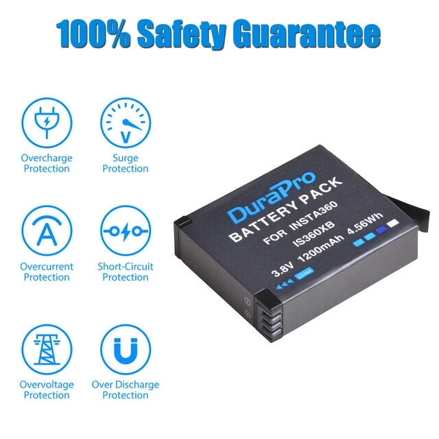 DuraPro Replacement Insta360 X3  Battery (1800mAh) New