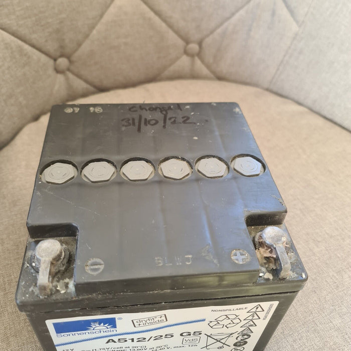 Sonnenschein A512/25G5 12V 25Ah M5-M Gel Lead Acid Battery Used