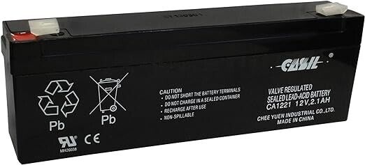 Honeywell CASIL Security Alarm Battery 12V 2.1Ah / 2.2Ah Rechargeable Burglar