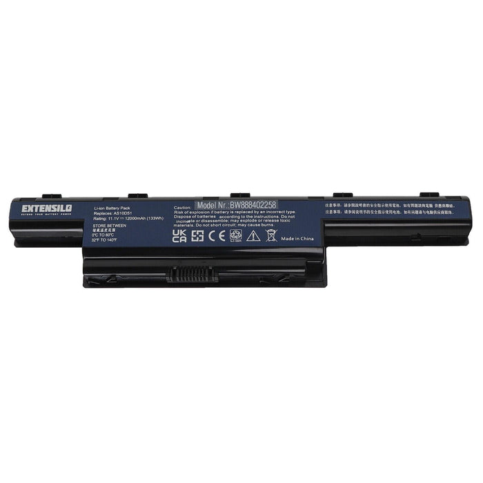 Battery 12000mAh for Acer AS10D31,AS10D3E,AS10D41,AS10D51,AS10D5E