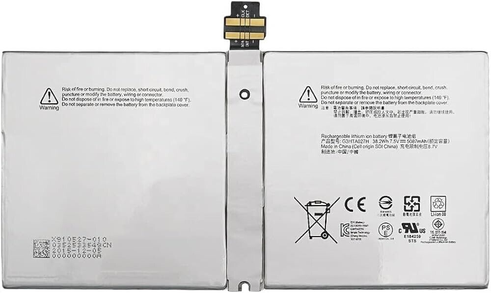 Genuine Microsoft Surface Pro 4 | Replacement Internal Battery Pack | DYNR01