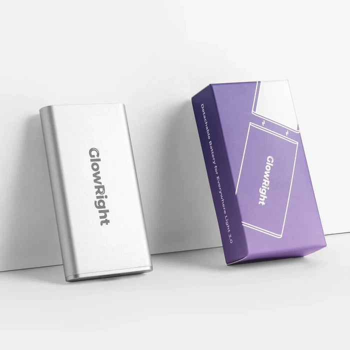 GlowRight Replaceable Battery for Indoor Light 3.0 Silver