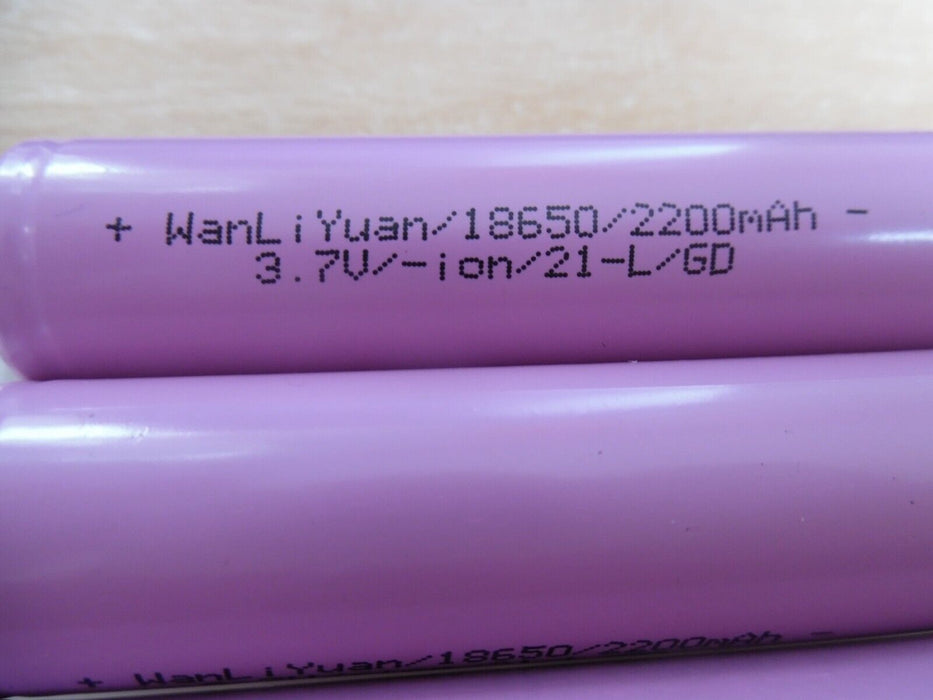 Wanli yuan 18 650 3.7V battery x 3 Pack